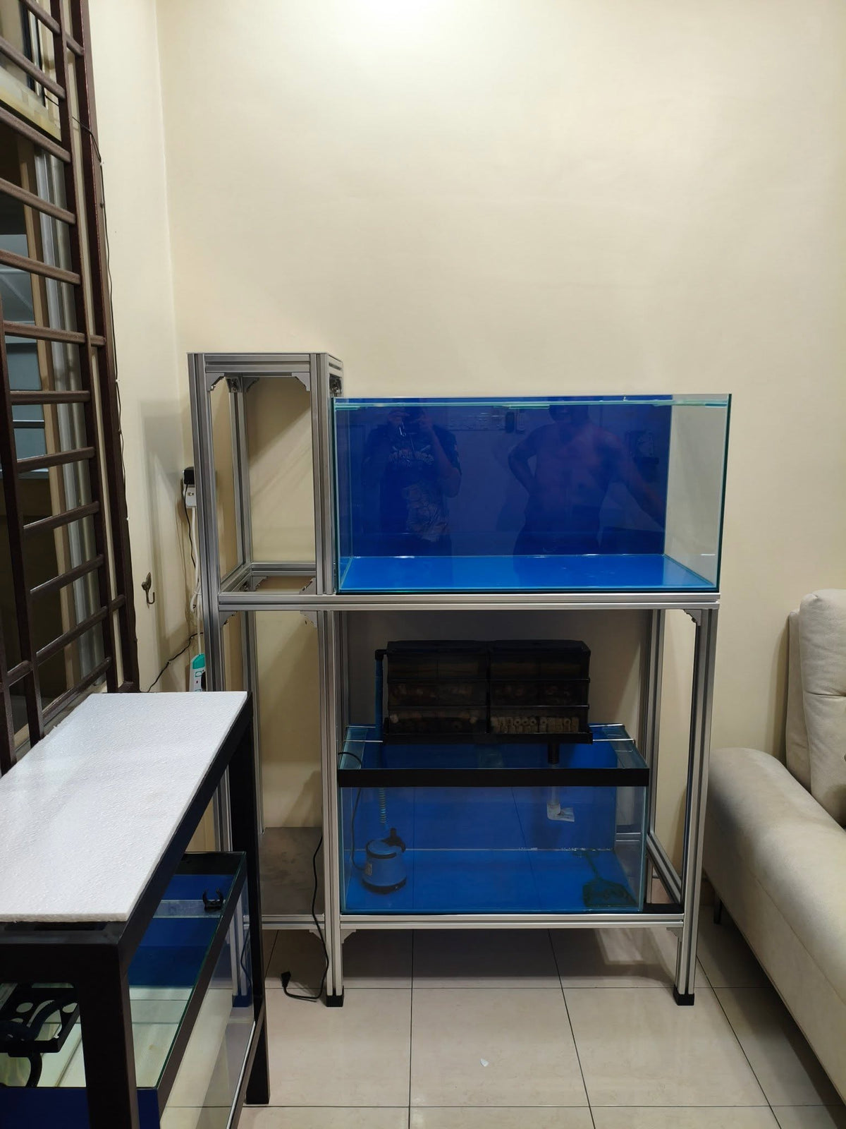 90x45x45cm Custom Made Tank Setup
